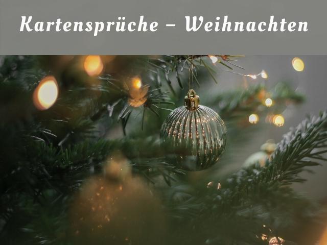 Kartensprüche zu Weihnachten