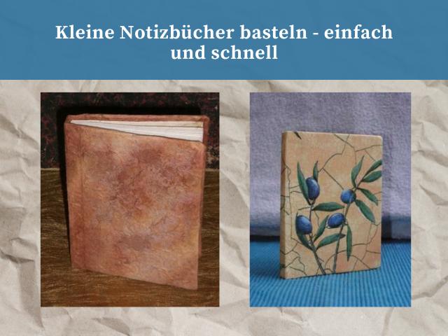 Kleine Notizbücher basteln