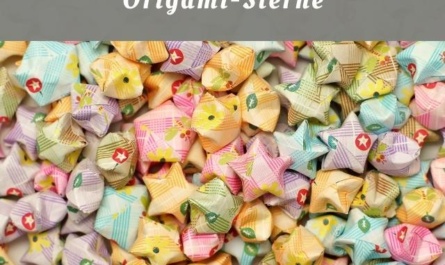 Origamisterne basteln