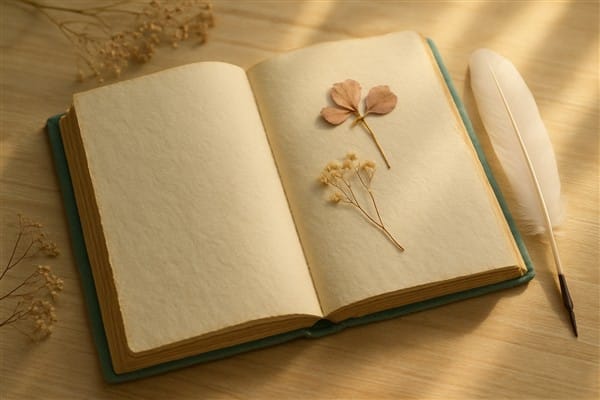 Worte voller Erinnerung für den ersten Eintrag