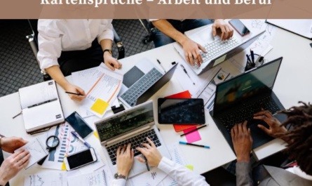 Kartensprüche Arbeit und Beruf