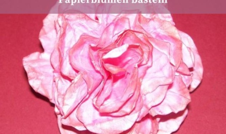 Papierblumen basteln