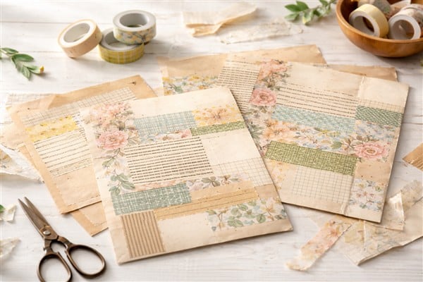 Papier mit Washitape gestalten – Muster, Flächen und kreative Kombinationen