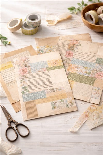 Papier mit Washitape gestalten – Muster, Flächen und kreative Kombinationen