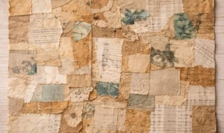 Collage aus Papierresten – kreative Papieroberflächen