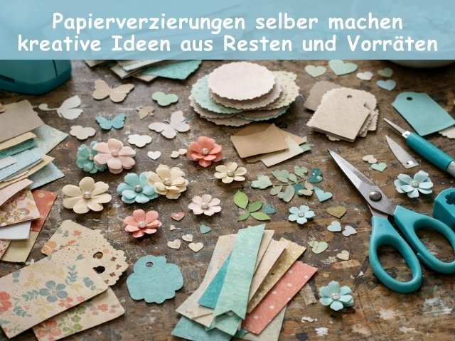 Papierverzierungen selber machen – kreative Ideen aus Resten und Vorräten
