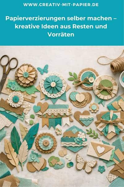 Papierverzierungen selber machen – kreative Ideen aus Resten und Vorräten