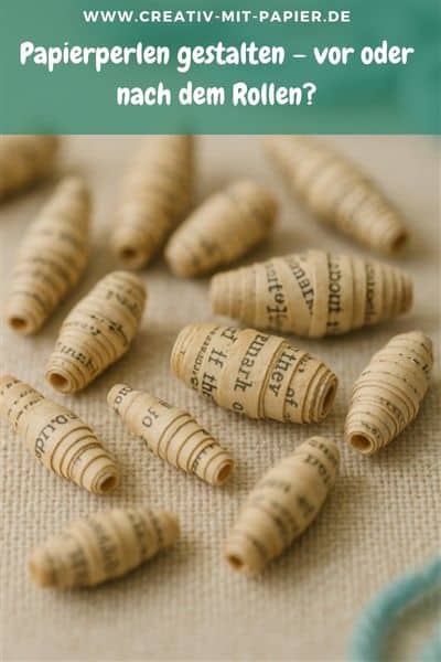 Papierperlen gestalten – vor oder nach dem Rollen?