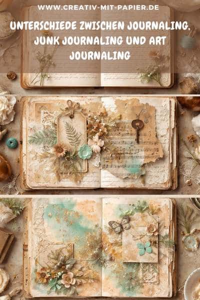 Überblick über verschiedene Journaling Arten in einem Bild