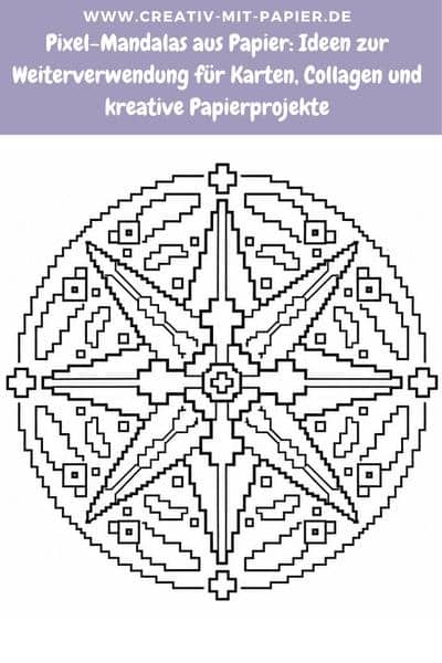 Pixel-Mandalas aus Papier – mehr als nur Ausmalbilder