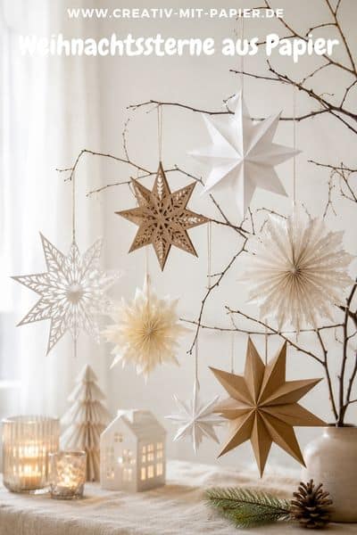 Weihnachtssterne aus Papier